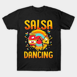 Funny Salsa Dancing Gift For Foodie T-Shirt